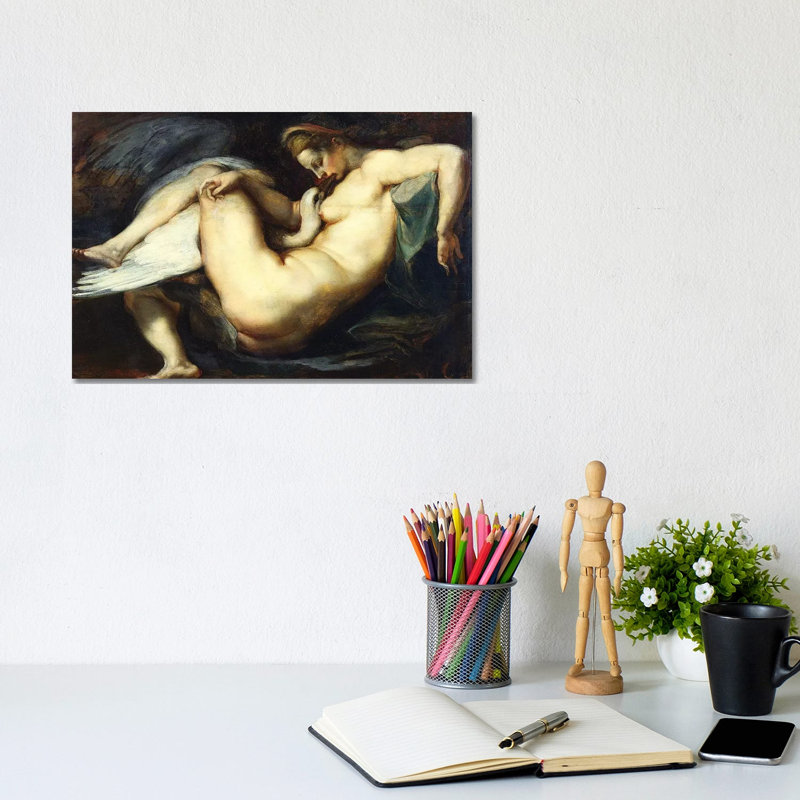 Leda And The Swan by Peter Paul Rubens - Wrapped Canvas Gallery-Wrapped Canvas Giclée, 20.32 cm H x 30.48 cm W