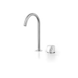 Acquaco Linki Marble Deck Mount Two-Hole Single Handle Bathroom Lavatory Faucet with 5-3/4'' Spout Reach