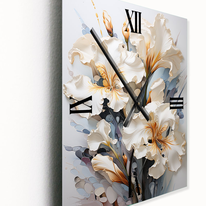 Danilynn - Irises Very Wall Clocks, Small