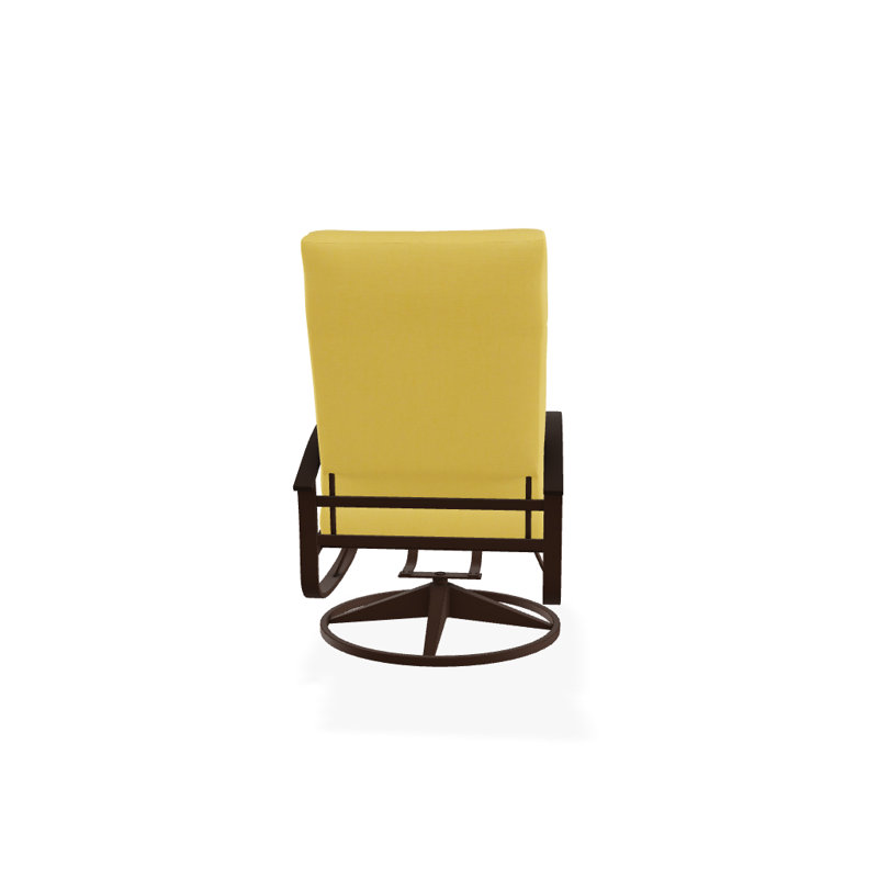 Belle Isle Outdoor Swivel Lounge Chair, Textured Kona, Yellow 43A, Kona P10