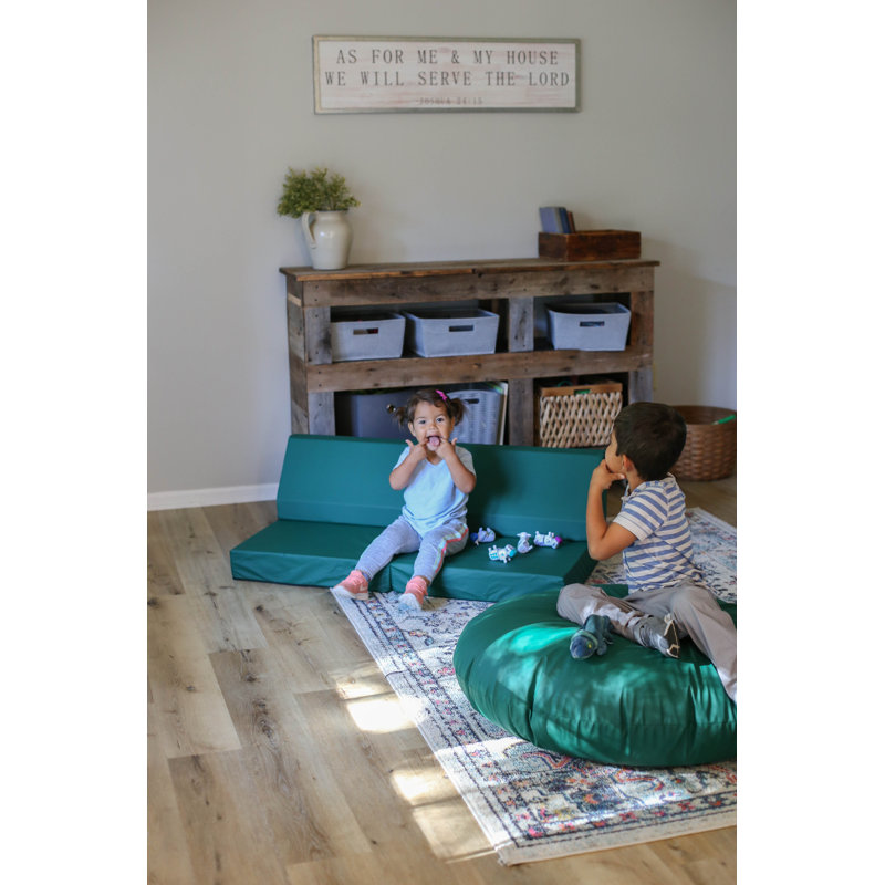 Mini canapé Blocksy en tissu bleu marine, Enhanced Navy