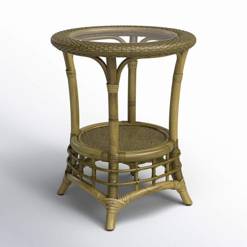 Bridgehampton End Table, Brass