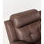 Canapé inclinable en cuir véritable avec table rabattable, porte-gobelets en acier inoxydable et sac à magazines pour un confort et une fonctionnalité ultimes-880622603