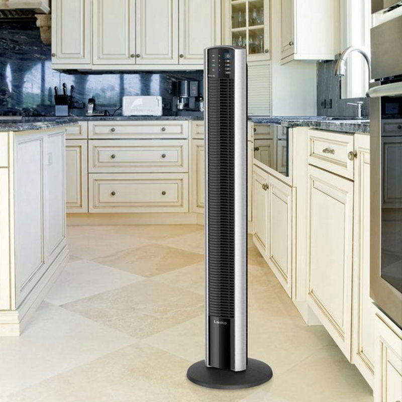 Lasko 48 Inch Silver Oscillating Tower Fan with Remote