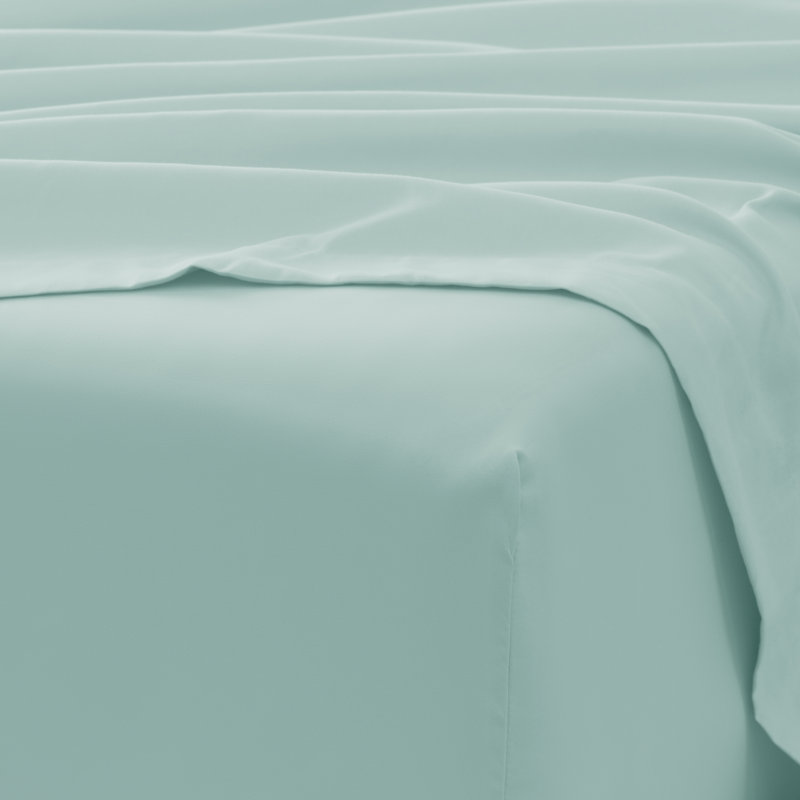 Ultra-Soft Double Brushed 6 Piece Sheet Set – Deep Pocket, Wrinkle Resistant, Fade Resistant Bedding, Aqua