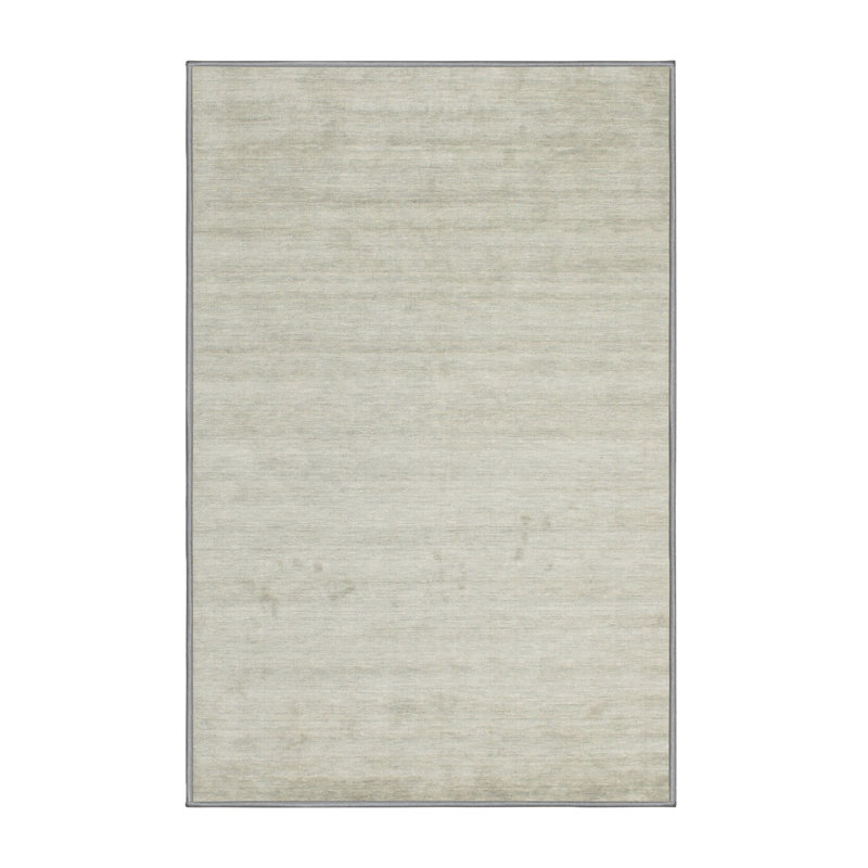 Tapis contemporain blanc cassé, Rectangle 5 pi x 7 pi