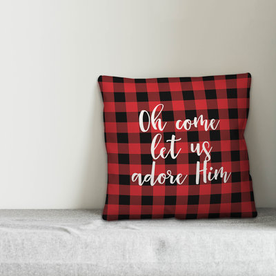 Plaid Reversible Throw Pillow