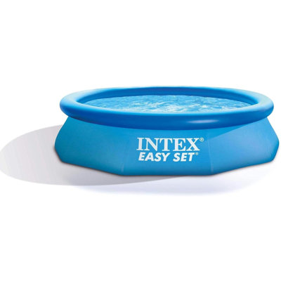 Piscine gonflable: 10 pi x 30 po - Matériau résistant à la perforation - Gonflage rapide - Capacité de 1018 gallons - Profondeur d'eau 23 po
