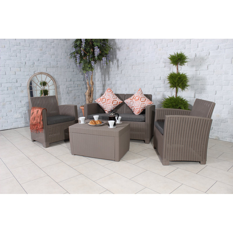 Faro Grey 4 Seater Conversation Set
