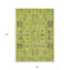 Tapis intérieur / extérieur vert lavande articulé 8 pi x 10 pi vert artichaut