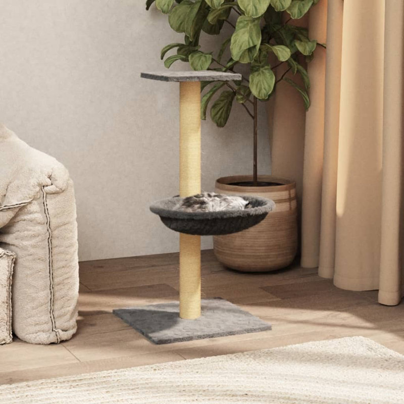Dominquez 74cm H Cat Tree, Light Grey