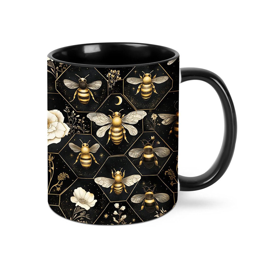 Bee Coffee Mug Cute Mugs 11oz Novelty Ceramic Tea Cup