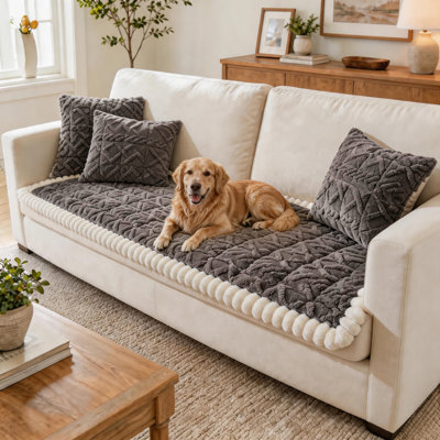 Très grand tapis antidérapant moderne et lavable pour animaux de compagnie - moelleux, confortable, adapté aux animaux de compagnie, polyvalent, toutes saisons, disponible en plusieurs couleurs et tailles.