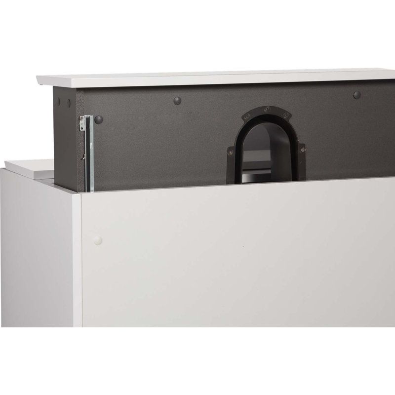 Meuble-lavabo mural 72 po avec 2 bassins en résine, Blanc