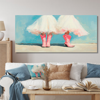 Square Dancing Cowgirls In Austin Texas I - Cowgirls Wall Decor