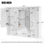 Armoire à pharmacie murale 35 "2-en-1 avec tablettes réglables et portes à fermeture douce-336450179