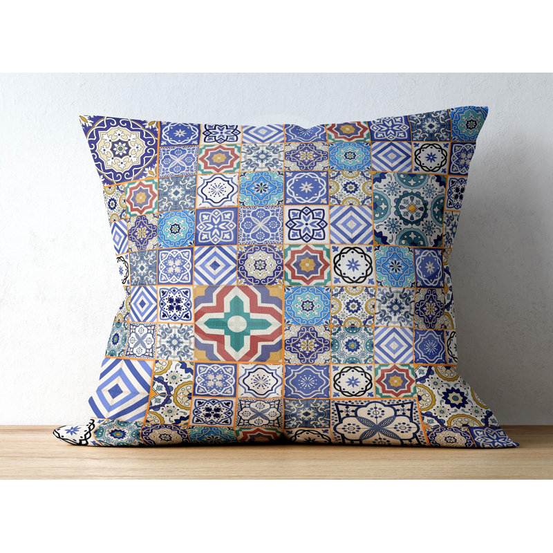 Talatast Geometric Square Cushion Cover