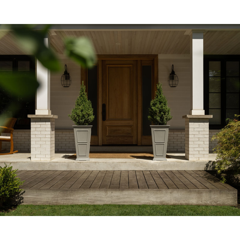 Boîte à fleurs Abram, Gris, 2, H 26 po x l 14,75 po x P 14,75 po