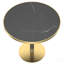 Table bistro ronde de 31,5 pouces avec plateau en faux marbre et plateau en métal robuste, facile à assembler, diamètre de la structure en métal robuste-1898857814-1898857804