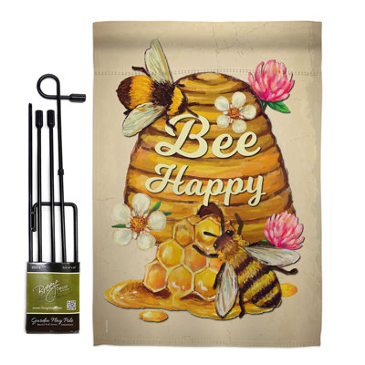 Double Sided 18.5'' H x 13'' W Polyester Flag Set