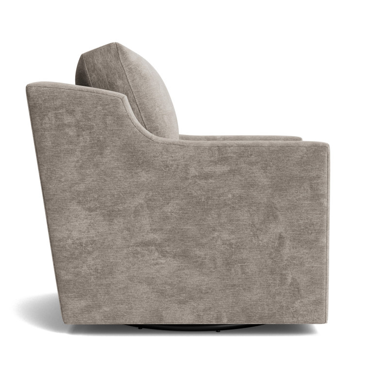 Gigi No Skirt Full Swivel Chair, Vintage Chenille - Mink