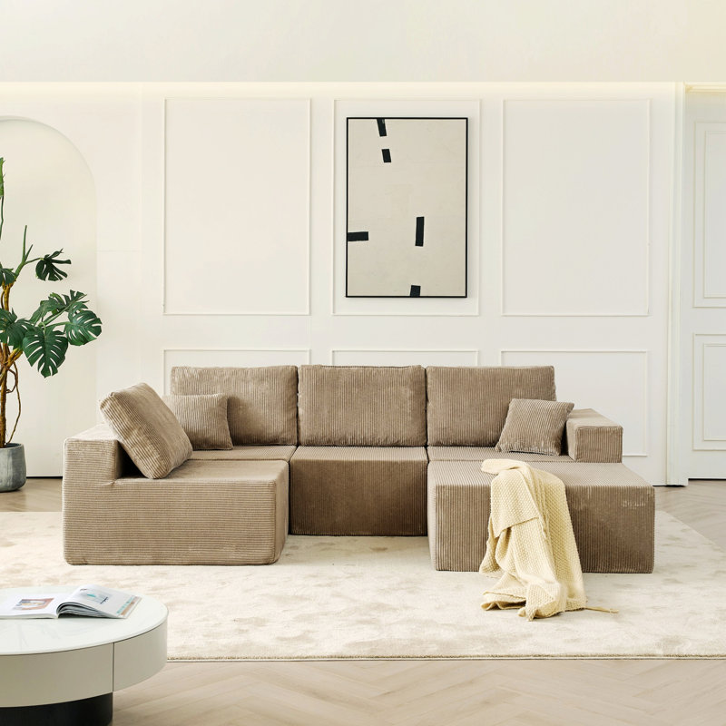 Canapé modulaire Boneless, Gris
