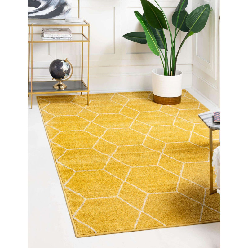 Tapis contemporain Tellaro couleur soleil, Rectangle 10 pi x 13 pi