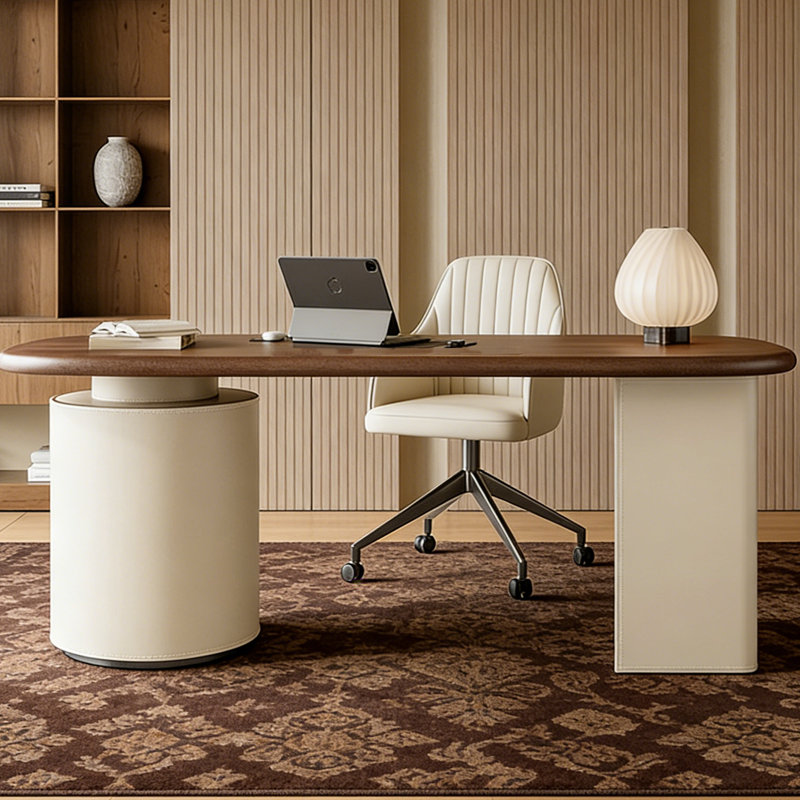 Pallavi Writing Desk, 29.53" H x 70.87" W x 27.56" D