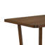 Table de salle à manger Lere, bois brun de style antique, plateau rectangulaire spacieux de 71 pouces