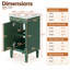 Meuble-lavabo autoportant de 18 po avec comptoir en céramique et tablette réglable-560302313