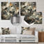 «Gray Abstract Harmony In Tiles II», art mural en métal abstrait-1211634642