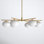 6 - Light Dimmable Sputnik Modern Linear Chandelier