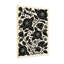 Plantes et fleurs à motif floral noir sur fond crème-1951382693