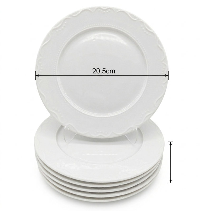 Porcelain China Dinnerware - Service for 6