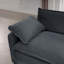 Ensemble de salon moderne en tissu 2 pièces, un canapé 2 places, un canapé 3 places avec un grand fauteuil inclinable à 8 coussins, tissu en velours côtelé gris-1188492703
