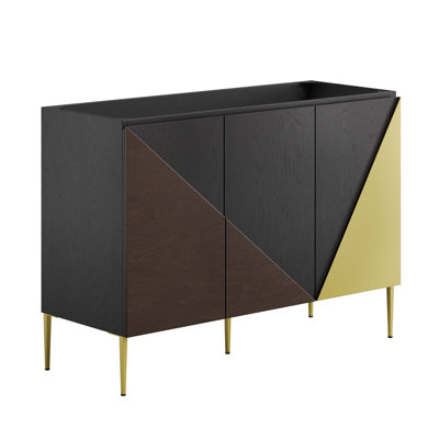 Modway Alchemist 47" Double Bathroom Vanity Base Only in Black