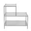  Table de bout en miroir argenté et transparent 24 po Glam