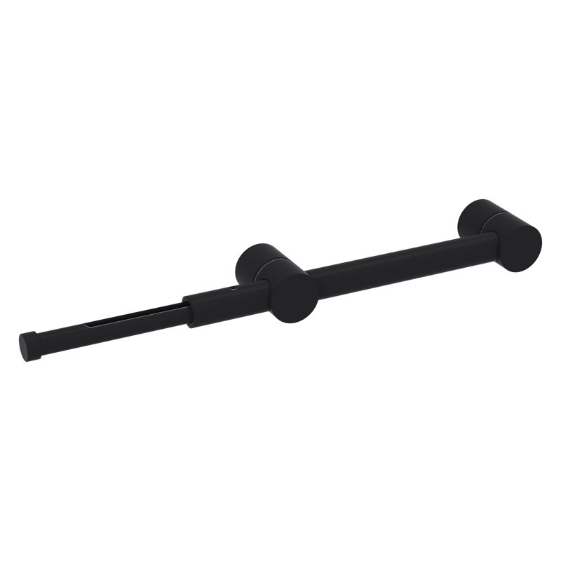Space Saving Retractable Valet Garment Rod, Matte Black