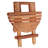 Wiebe Specialty Teak Solid Wood Foldable Outdoor Side Table , 18 " W 16 " D
