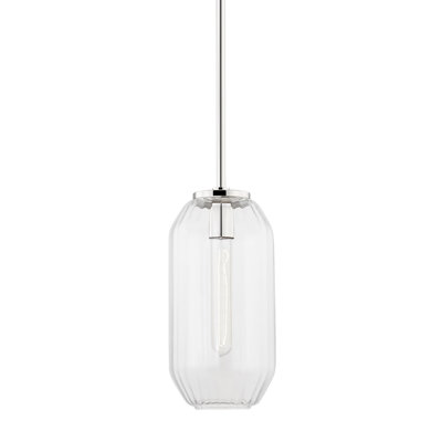 Luminaire suspendu cylindrique unique à 1 lumière Bennett