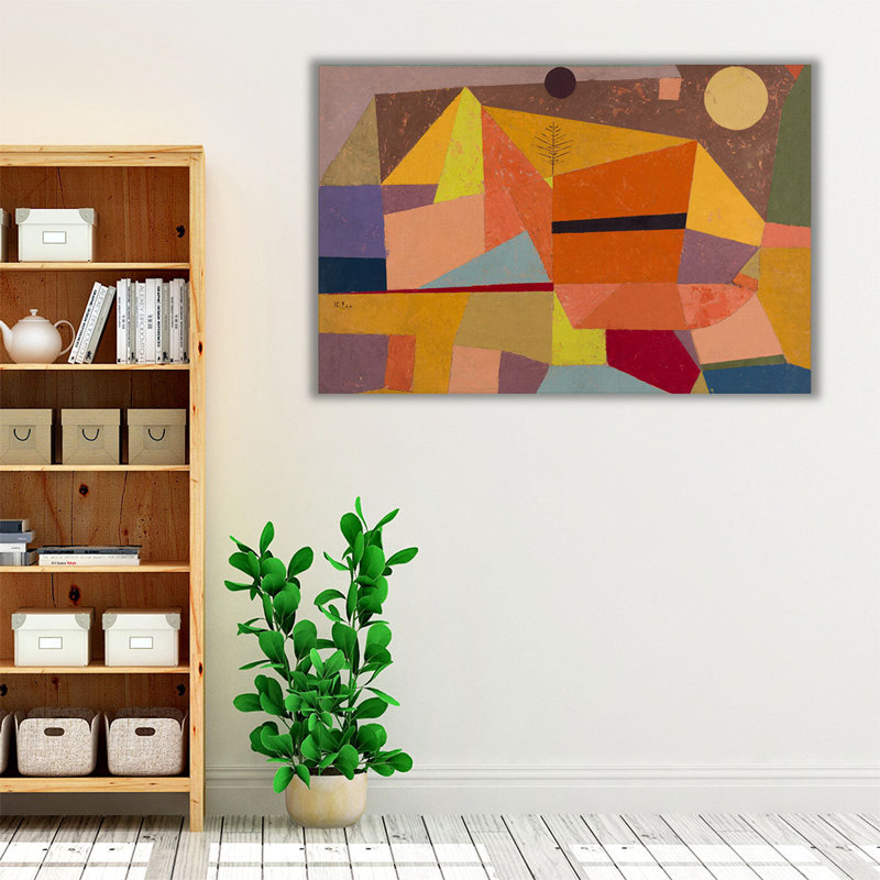 Heitere Gebirgslandschaft, Joyful Mountain Landscape, 1929 - reproduction d'art sur toile, H 16 po x l 24 po