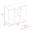 Milano Double Door Cabinet Dresser, Two Drawers, Four Interior Shelves, Rod, Black -Bedroom
