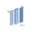 Porte-serviettes double pour porte de douche en verre 58,4575 "5800 Series