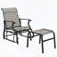 Ensemble fauteuil et repose-pieds à haut dossier (noir / gris)-2134782779