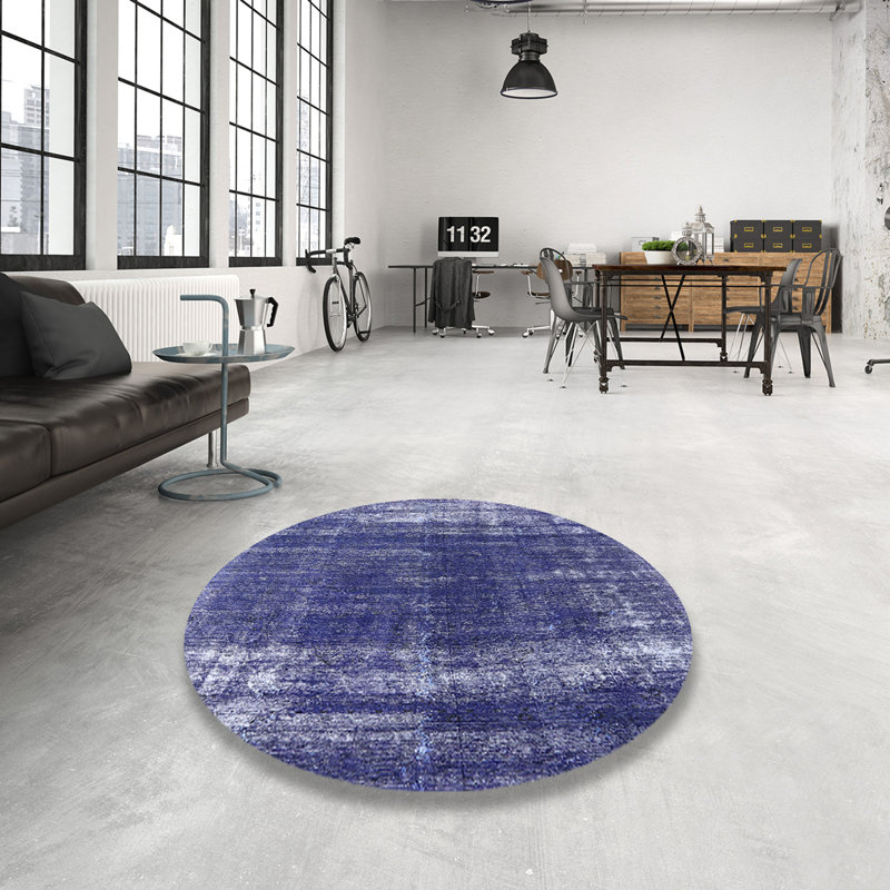 Tapis oriental bleu Janousek, Rond 6 pi