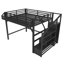 Lit mezzanine double compact avec escalier de rangement intégré et caractéristiques techniques améliorées