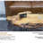 Natural Wood Coffee Table With Clear Lacquer Finish And Metal Hairpin Legs For Living Room - 16" Tall - Mesa De Centro Para Sala