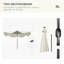 Breane 292cm Lighted Tilt Market Parasol-1057393282