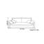 Canapé discret en tissu mat simple-106690927