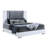 Moon Smooth Queen Bed With Led